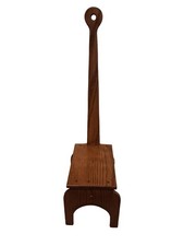 Vintage Handmade Notched Wooden Amish Key Hol...