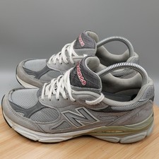 New Balance Shoes Womens 7.5 Gray 990v3 Running Casual Athletic USA W990GL3 Flaw