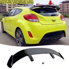 Rear Roof Spoiler Fit For Hyundai Veloster 2012-2017 Glossy Black Add-on Top Lip Rear Roof Spoiler Fit For Hyundai Veloster 2012-2017 Glossy Black Add-on Top Lip