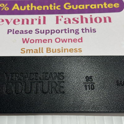 Versace Jeans Couture Belt Women 95/ 38/ M White Genuine  display picture 3