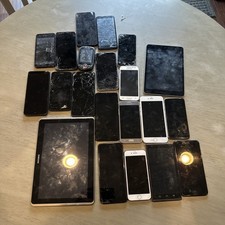 Lot of 25 Assorted Smartphones- Apple Samsung Google LG Nexus HTC UNTESTED