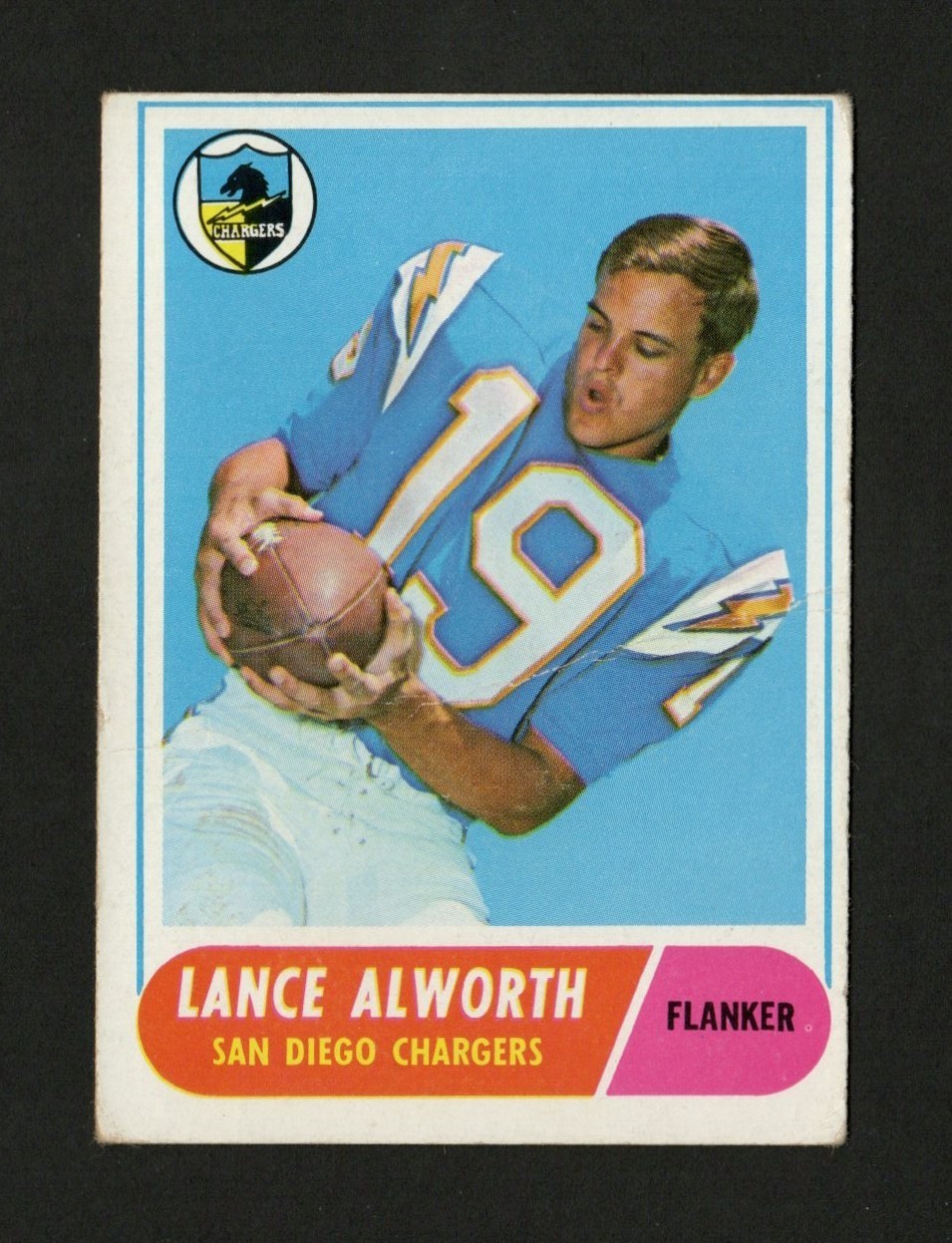 1968 Topps #193 Lance Alworth San Diego Chargers HOF VG-EX