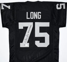 Howie Long Autographed Black Pro Style Jersey w/SB Champs - Beckett W Hologram