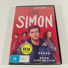 Love Simon DVD Region 4 PAL Ex Rental Movie Nick Robinson Josh Duhamel
