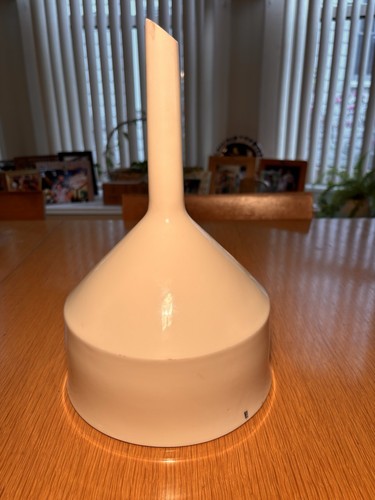 COORS USA Lab Ware PORCELAIN Funnel Large 8” In Diameter