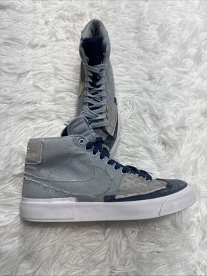 Nike SB Blazer Mid  Men s 10 Edge Hack Pack CI3833-401 Blue Sneakers Distressed