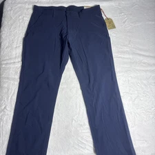 Weatherproof Vintage Men's Momentum Utility Pants Blue Slim Straight Fit 38 x 32