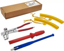 Wheel Weight Tool Kit 4-Piece Set - Heavy Duty Rim Protector 2pcs , Tire Valve