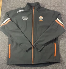 WESTS TIGERS Steeden Training Jacket Mens 5XL NRL AUTHENTICS Zip Black Mock neck
