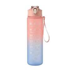 Sports Water Bottle Gym Travel Drinking Leakproof Bottle With Straw BPA-Free UK
