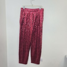 NEW Asos Red Sequin Holiday Party High Rise G...