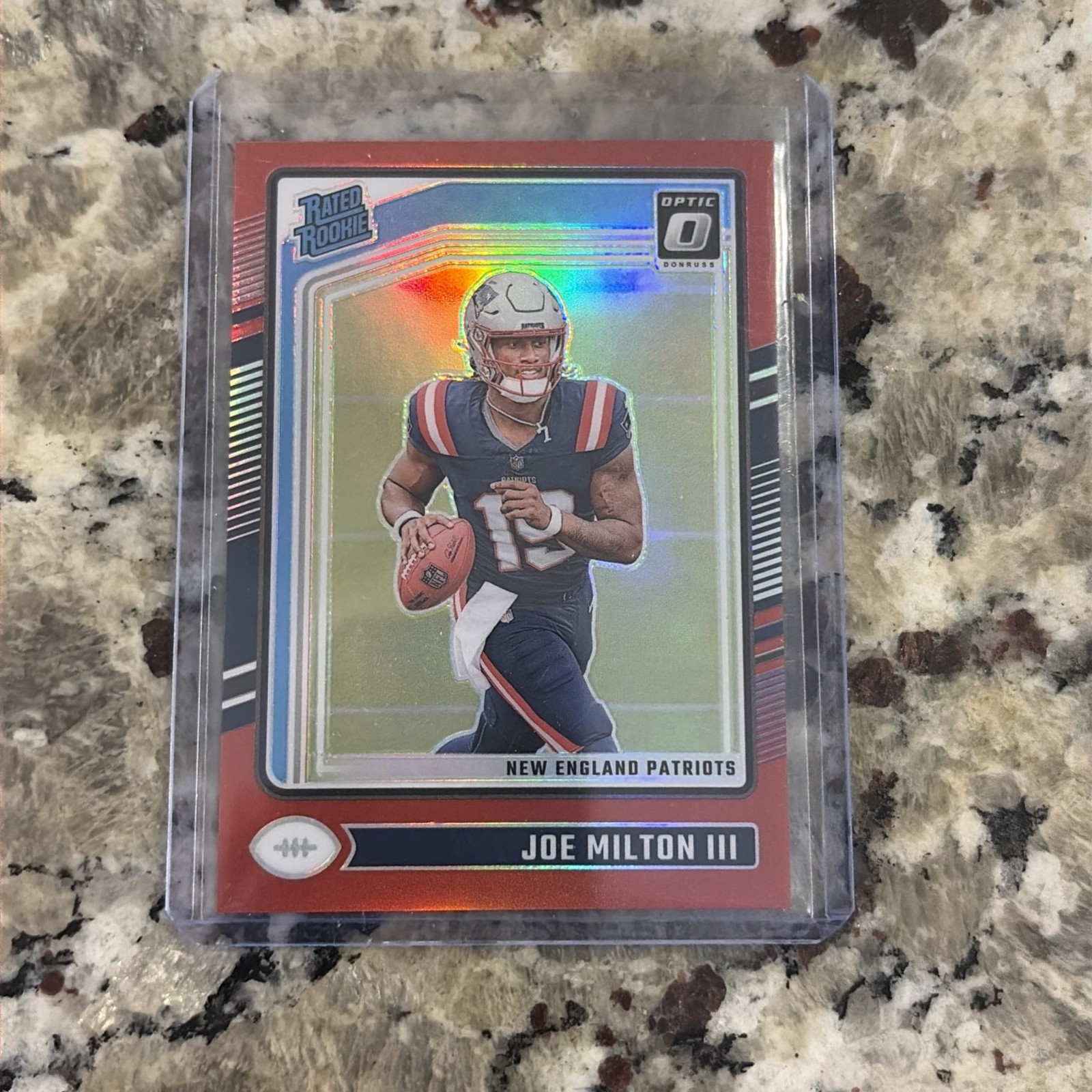 2024 Panini Donruss Optic - Rated Rookie Joe Milton III #255 Red /125 (RC)