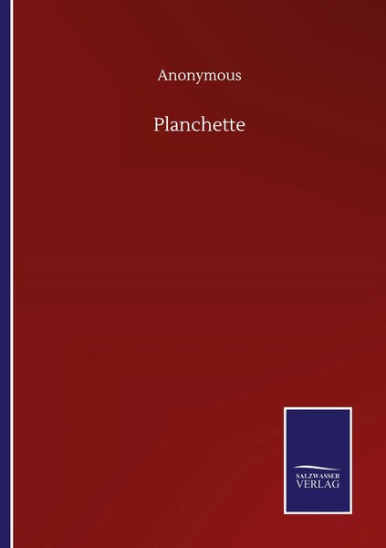 Anonymous | Planchette | Taschenbuch | Englisch (2020) | Kartoniert / Broschiert-image