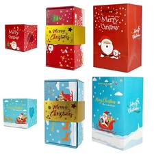 Christmas Exploding Box 12-Piece Christmas Money Boxes For Cash Reusable