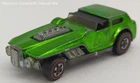 Vintage 1970 Hot Wheels Redline The Hood Green Car Mattel Collectible Toy