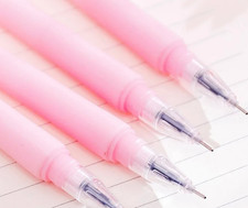 Sakura Flower Gel Pen: Kawaii Black Ink Stationery 0.38mm 