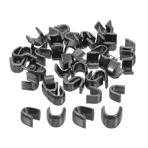 Uxcell 40Pack Zipper Slider Retainers - #3 U Shape Top Stoppers For Zippers Replacing Metallic Black Silver Tone