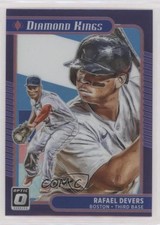 2021 Donruss Optic Diamond Kings Carolina Blue & White Prizm Rafael Devers uk2