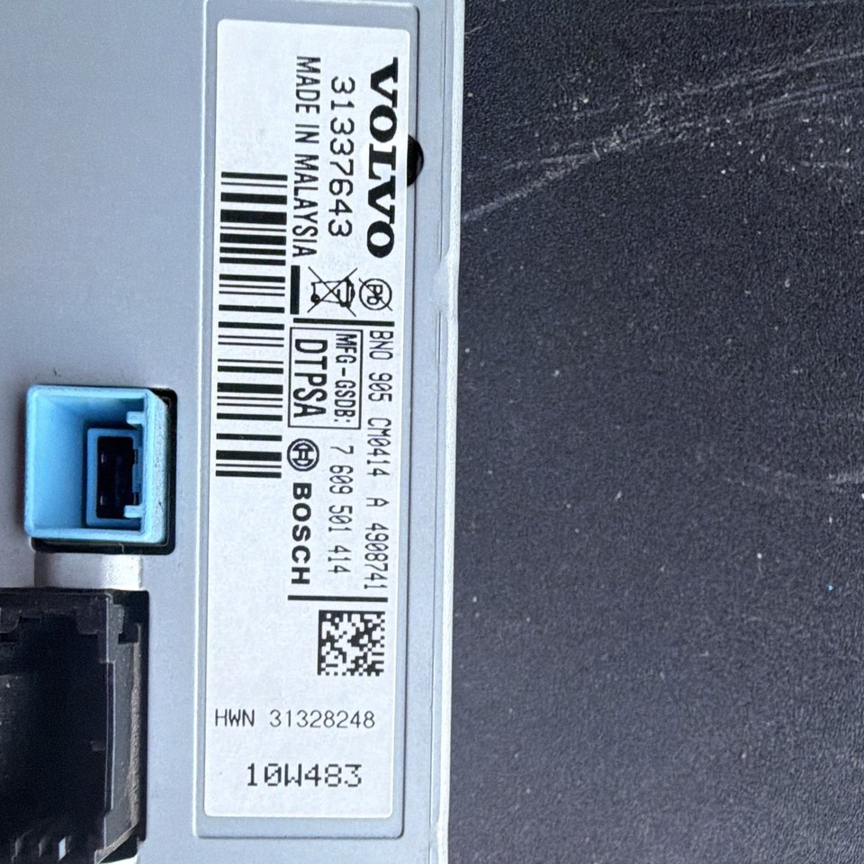 Sample Display Volvo 2011 2012 2013 Volvo S60 XC60 Infotainment Center Dash Screen Display ...