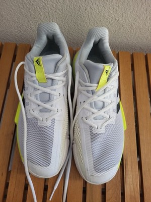 Adidas SoleMatch Bounce Women's  Tennis Pickleball Shoes size 10 White Yellow