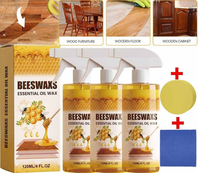 Beeswax Spray Essential Oil Wax,Multi-Purpose Furniture Polish,Wood Care Spray