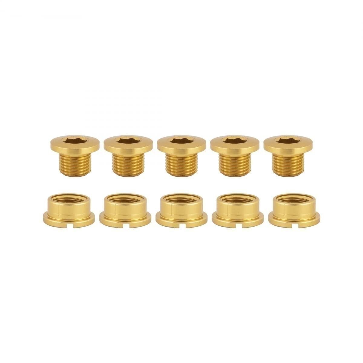 Origin8 Single-Ring Chainring Bolts, Alloy, Gold