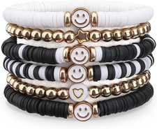 Preppy Bracelets for Teen Girls - Stackable Boho Surfer Friendship Bracelets Set
