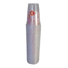 Dunkin Donuts Stack Of 48 Plastic Disposable Cups 2024 Holiday