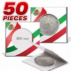 2.5 x 2.5 Paper Coin Holders For Libertad/Eagles Mexican Flag 41mm - 50 ct