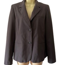 Attention Size 10 Gray Lined Blazer Jacket Office Professional Work