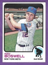1973 Topps - #87  Ken Boswell - New York Mets - Ex+