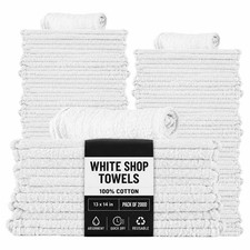 White Cleaning Premium Shop Rags Cotton Towels 13x14 Pack of 2000 Cloth Towels