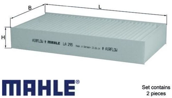 Mahle LA295/S Filter FüR Innenraumluft Innenraumfilter Filter Innenraum-image