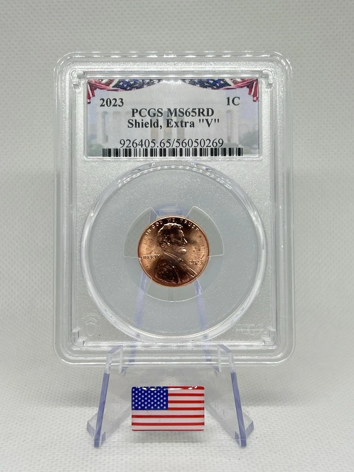 2023 PCGS MS65 RD Shield,EXTRA “V” White House Label! Just Brilliant 🇺🇸💯✨ - Image 2 of 3