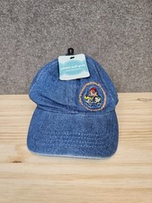 Power Puff Girls Hat Denim Y2K Cartoon Network Cap Adjustable Strap Blue Vintage