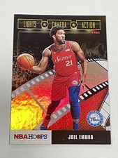 2019-20 Hoops Basketball Lights Camera Action Holo - Joel Embiid - 76ers