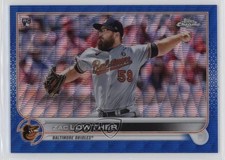 2022 Topps Chrome Blue Wave Refractor 53/75 Zac Lowther #159 16az