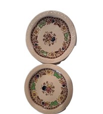 Syracuse Eco Rim 5 1/2 In Plate Two Plates Cottage Prairie Early American Countr