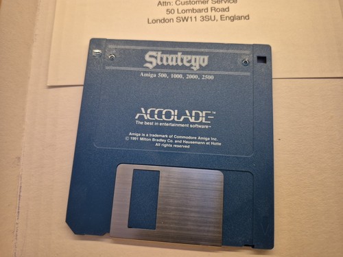 STRATEGO GAME X COMMODORE AMIGA SU FLOPPY DISK BOX ORIGINALE ACCOLADE - 第 13/19 張圖片