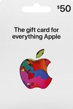 Apple 50 Gift Card, Emailed AND Physical Card MAILED, SENT IN 1-24 HOURS.