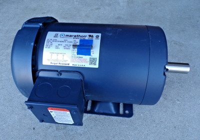Marathon E2154 Electric Motor 1.5 HP 1750 Rpm Model YVD145TTFR16038AA B @hF