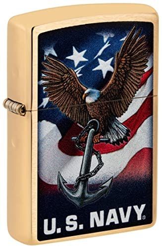 Zippo Lighter- Personalized Message for US Navy Style2