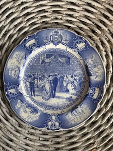 VINTAGE U S NAVAL ACADEMY  PLATE ‘NAVAL ACADEMY HOP 1869’ by WEDGEWOOD 1930s