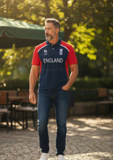 England Cricket 2011 ODI World Cup Premium Polo Jersey   Adult Size   UK...