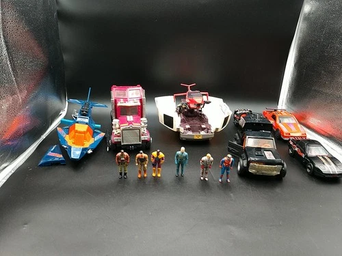 Kenner M.A.S.K. Mask Toy Lot Vehicles Action Figures Vintage 1980's Some Broken