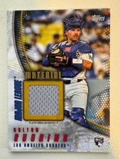 2025 Topps Update Dalton Rushing RC Major League Material Gold Relic /50 #MMU-DR