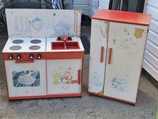 Vintage Strawberry Shortcake Kitchen Oven Refrigerator Pretend Play Local Pickup