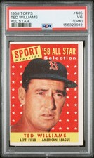 Ted Williams [All Star] #485 Prices | 1958 Topps | Baseball Cards