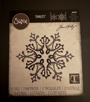 Sizzix Thinlits 2pc. die set Stunning Snowflake + 2 Bonus snowflakes