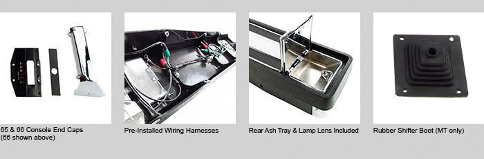 1966 66 Mustang Console Assembly Automatic With A/C FREE SHIPPING